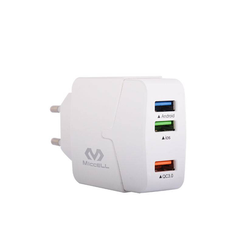 Veaqee 3 порта usb mobail зарядные устройства для телефонов QC3.0 Быстрая зарядка