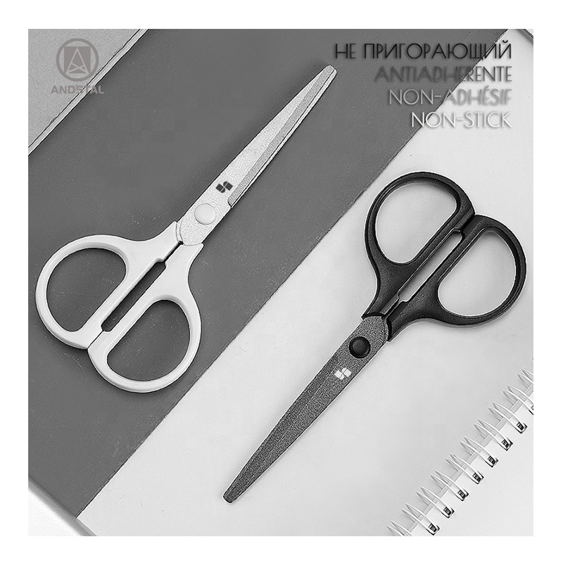 Andstal Hot Sell 15cm Non-Stick Scissor For Cut Paper adhesive tape Student School Office
