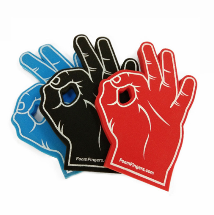 Индивидуальные атмосферные ура жесты EVA пены Finger Fans Pat Finger Sponge