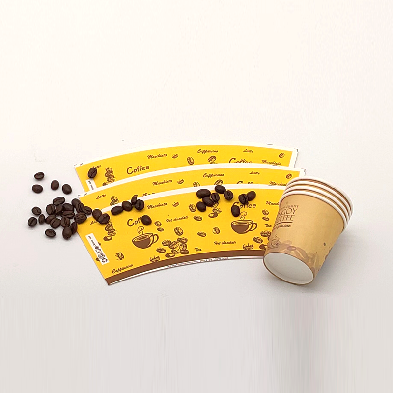 2.5oz Ice Cream Bamboo Blank Cut Print Kraft White Raw Material Paper Cup Fan