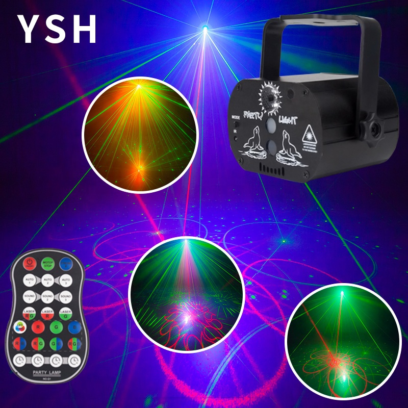 Миниатюрный RGB диско-светильник, светодиодный лазерный сценический прожектор красного, синего, зеленого цветов, с USB-зарядкой, для свадьбы, дня рождения, вечеринки, для детей