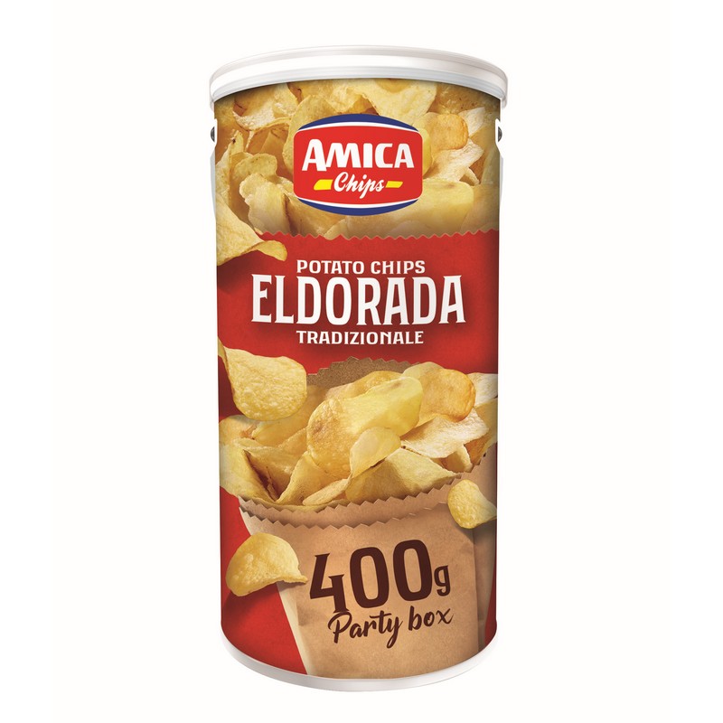 AMICA чипы ручной приготовленные канистра соленая производства картофельных чипсов типа хрустящие и толще по сравнению традиционной чипы