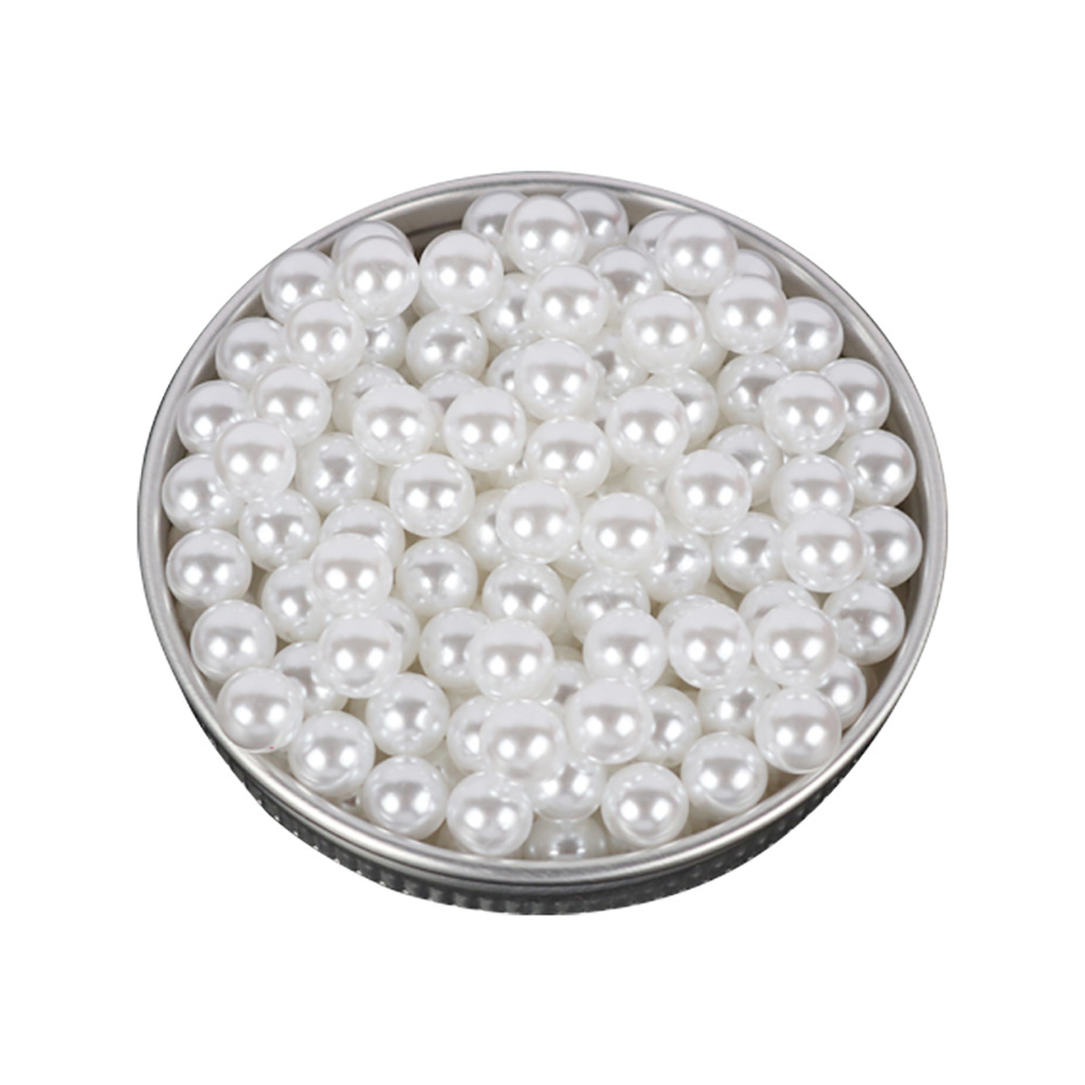 500pcs/bag 4mm Non-hole imitation pearl jewelry accessories DIY nail machine tools round bead accessories