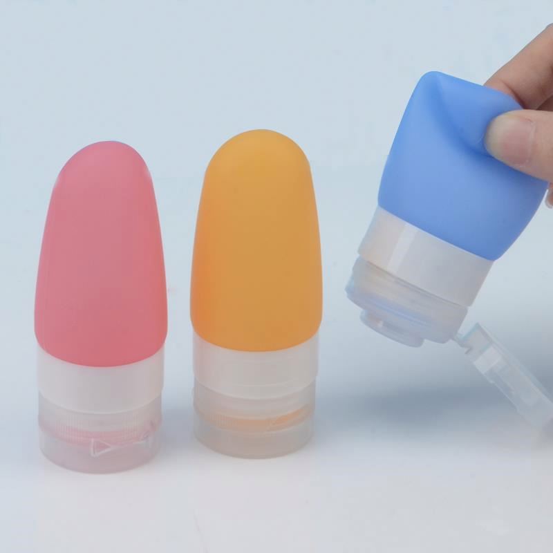Portable silicone travel bottles set 1.3oz sized hand sanitiser empty bottles container reusable bottles