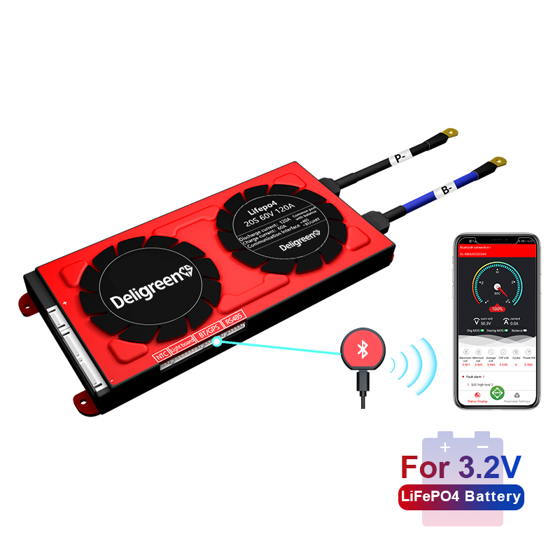 Daly Smart BMS with fan 20S 60V Lithium Battery Protection Board 100A 120A 250A RS485 UART CAN Bluetooth APP PC