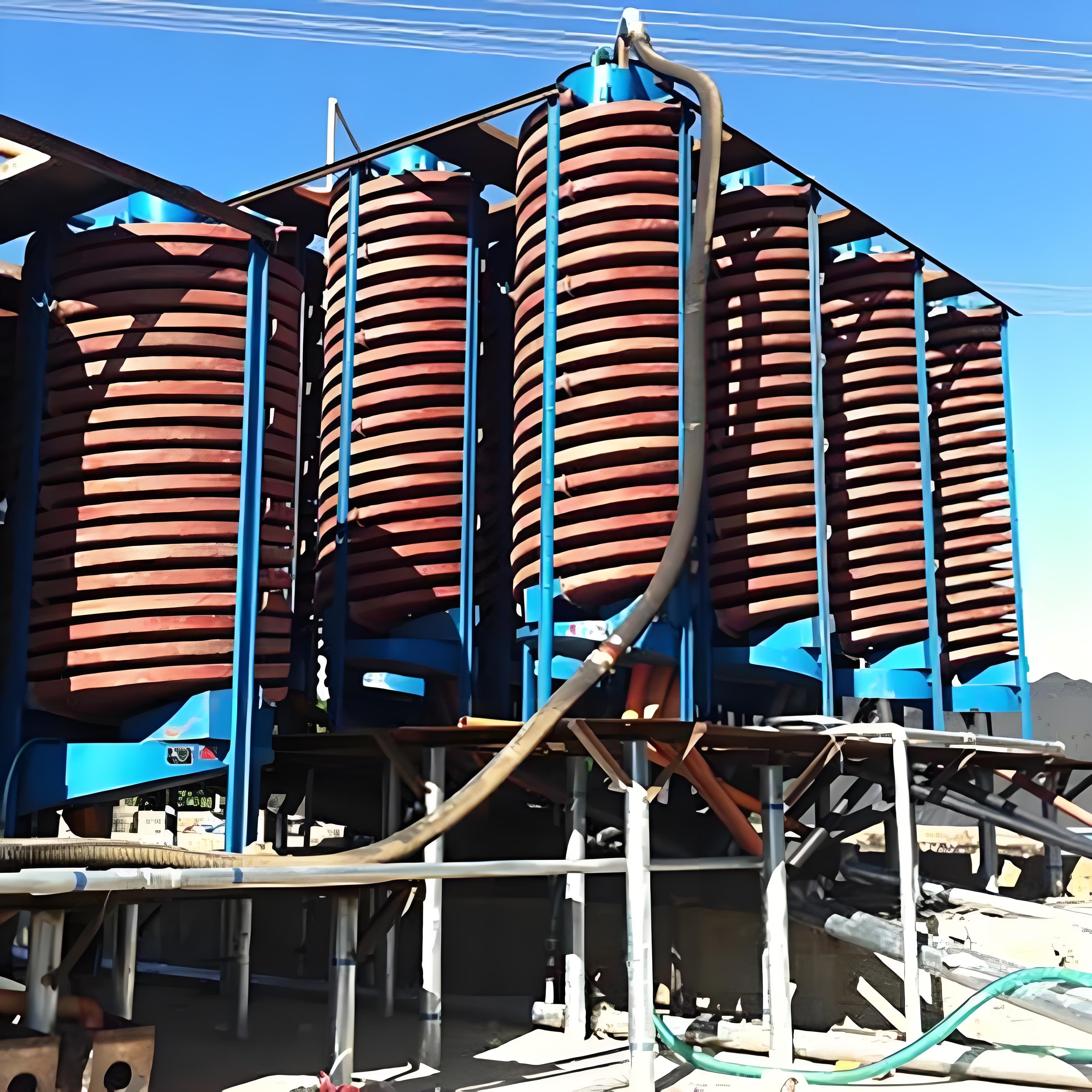 FE LL-1200 Gravity Separation Spiral Chute Concentrator Machine Price For Mineral Copper Gold Manganese Iron Tungsten Coal Ore