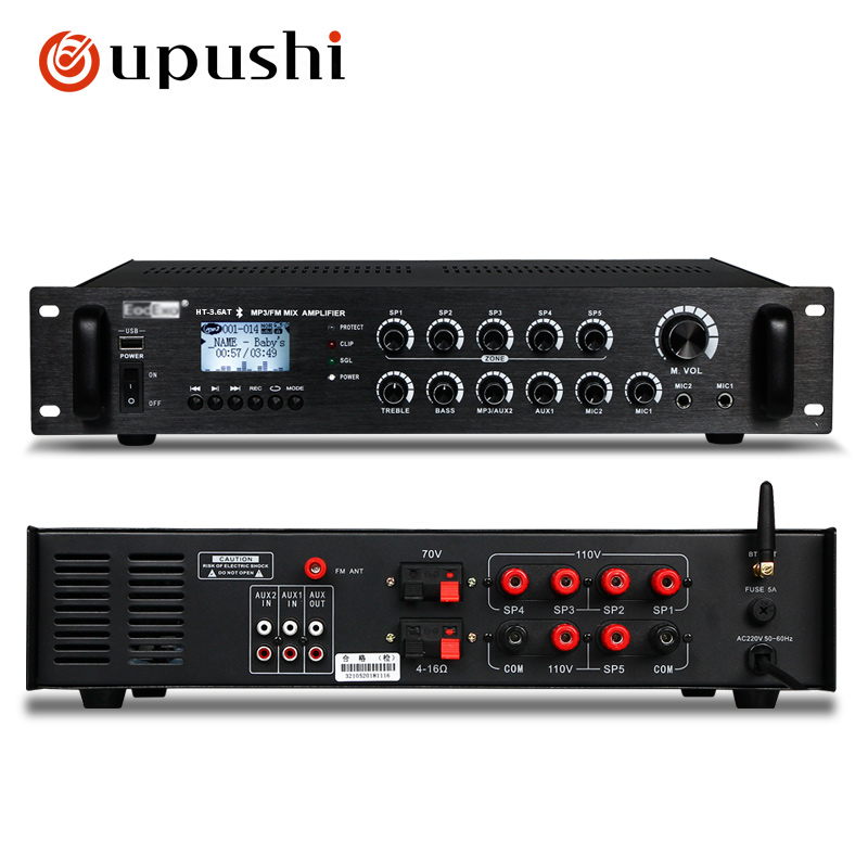 Oupushi HT-3.6AT Hi-Fi усилитель мощности 5 зоны регулятор громкости распределительная коробка для стерео система домашнего кинотеатра
