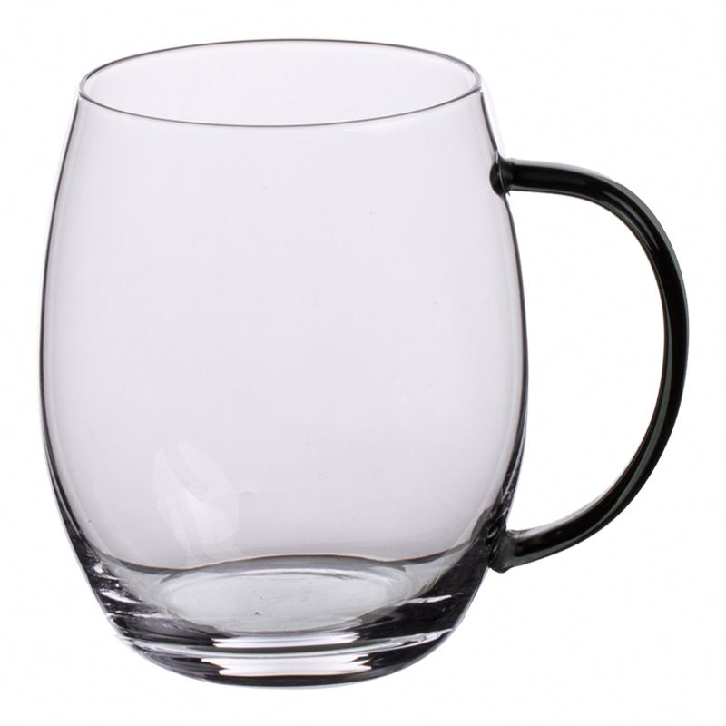Custom wholesale Best sale bear glass mug 255ml with colored handle