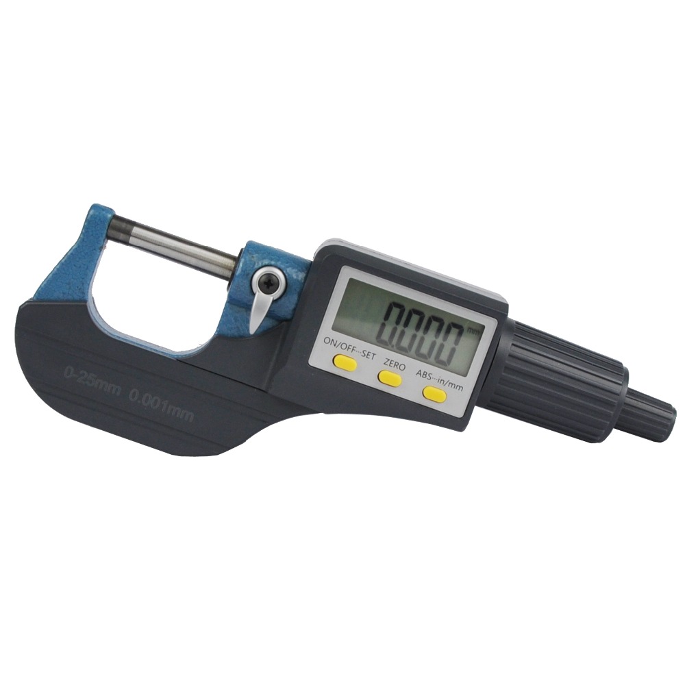 0.001mm 0-25mm Electronic Measuring Tools Outside Micrometers Chrome Plated Caliper Gauge Digital Micrometer