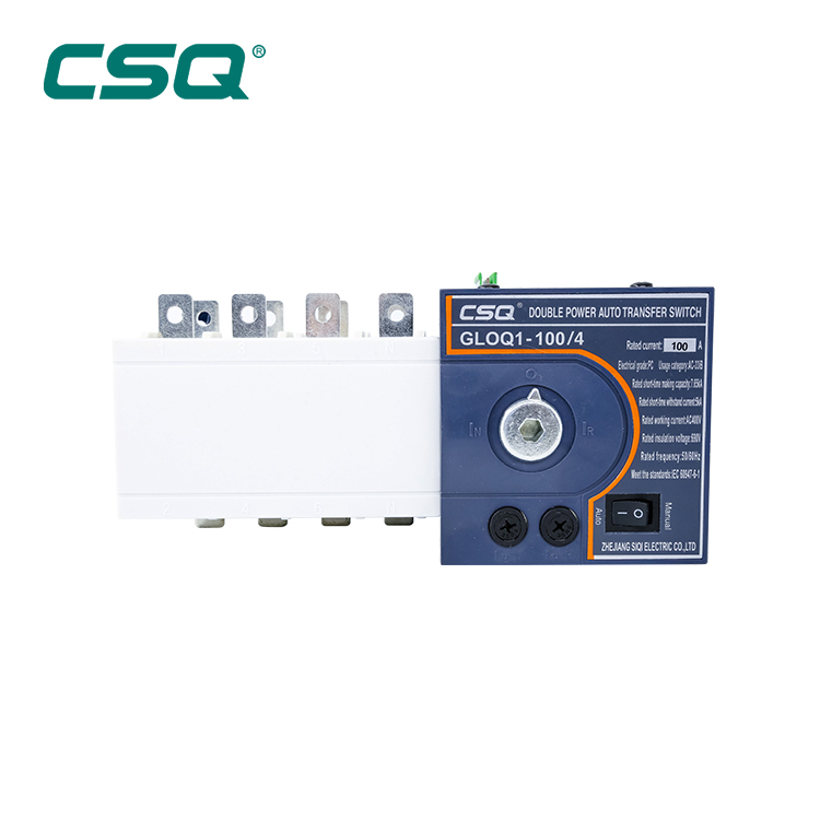 GLOQ1 100A CSQ ATS переключатель, автоматическое переключение устройства 4p 250A ATSE, поставщик 160A 200A, горячий двойной переключатель питания, автоматический переключатель
