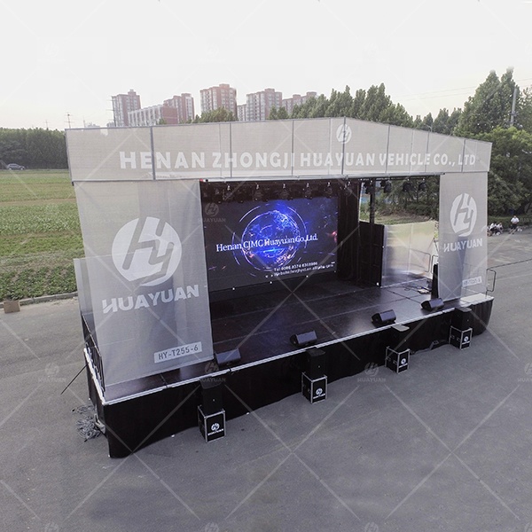 HY-T255-6 mobile stage truck for live performance events
