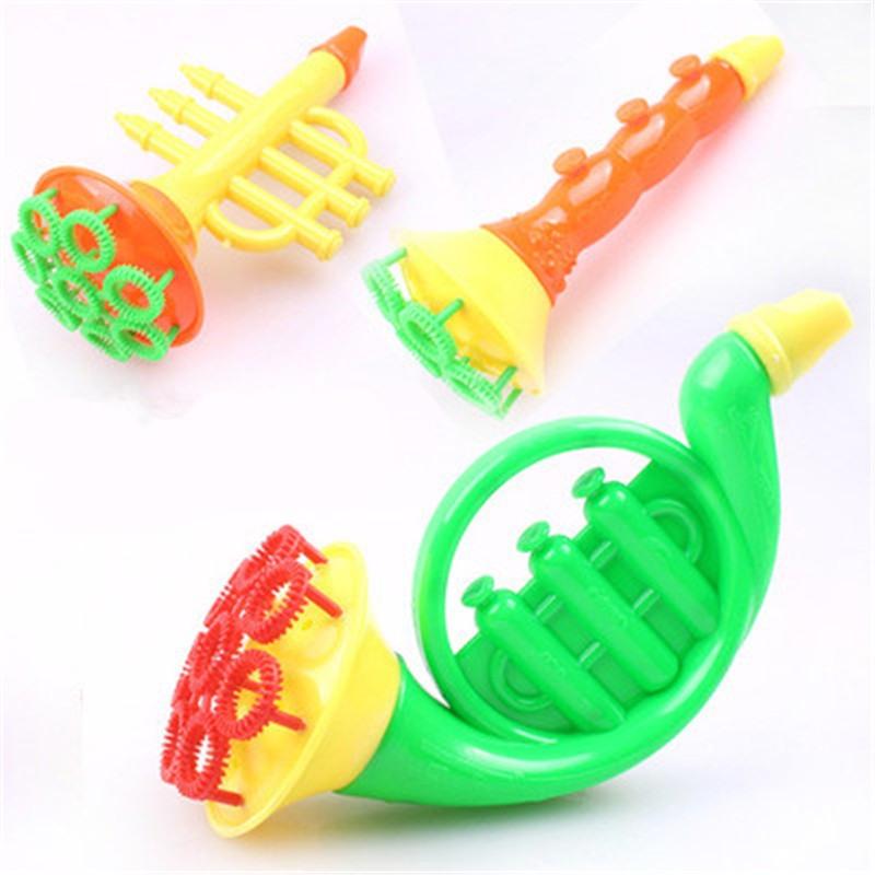 1pcs Blowing Toys Bubble Gun Soap Bubble No Liquid Blower Outdoor Kids Child Toys New Creative polyporous Wedding Machine Random
