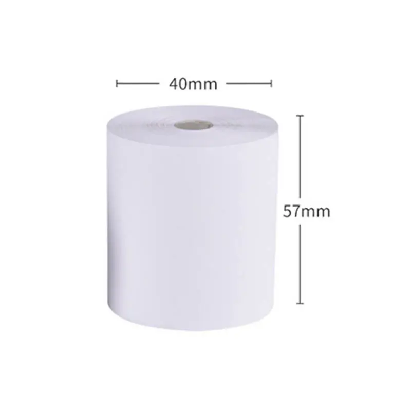 Wholesale Printing Wrapping 80 X 80 mm Pos Paper Offset Core 80Gsm Thermal Paper 57*40mm For POS Machine