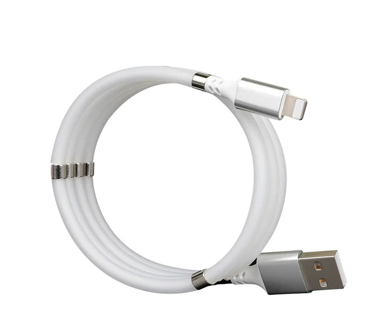 Горячая Распродажа, быстрая зарядка, Прочный USB-кабель для мобильного телефона, легкая катушка, сильная Магнитная Зарядка данных для телефона Micro Type C