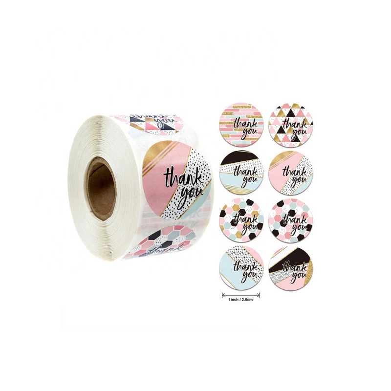 Waterproof Adhesive Vinyl Roll Aluminium Foil Sticker Printing Custom Holographic Round Sticker
