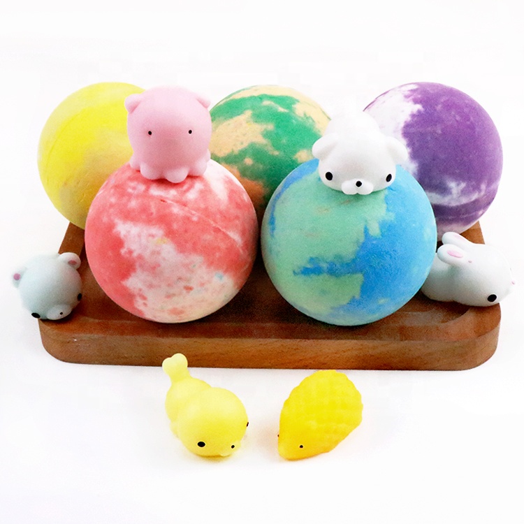 Оптовая продажа от оригинального производителя Fizz Balls, фирменная Фирменная натуральная веганская игрушка внутри, красочная детская Бомба для ванны с игрушкой