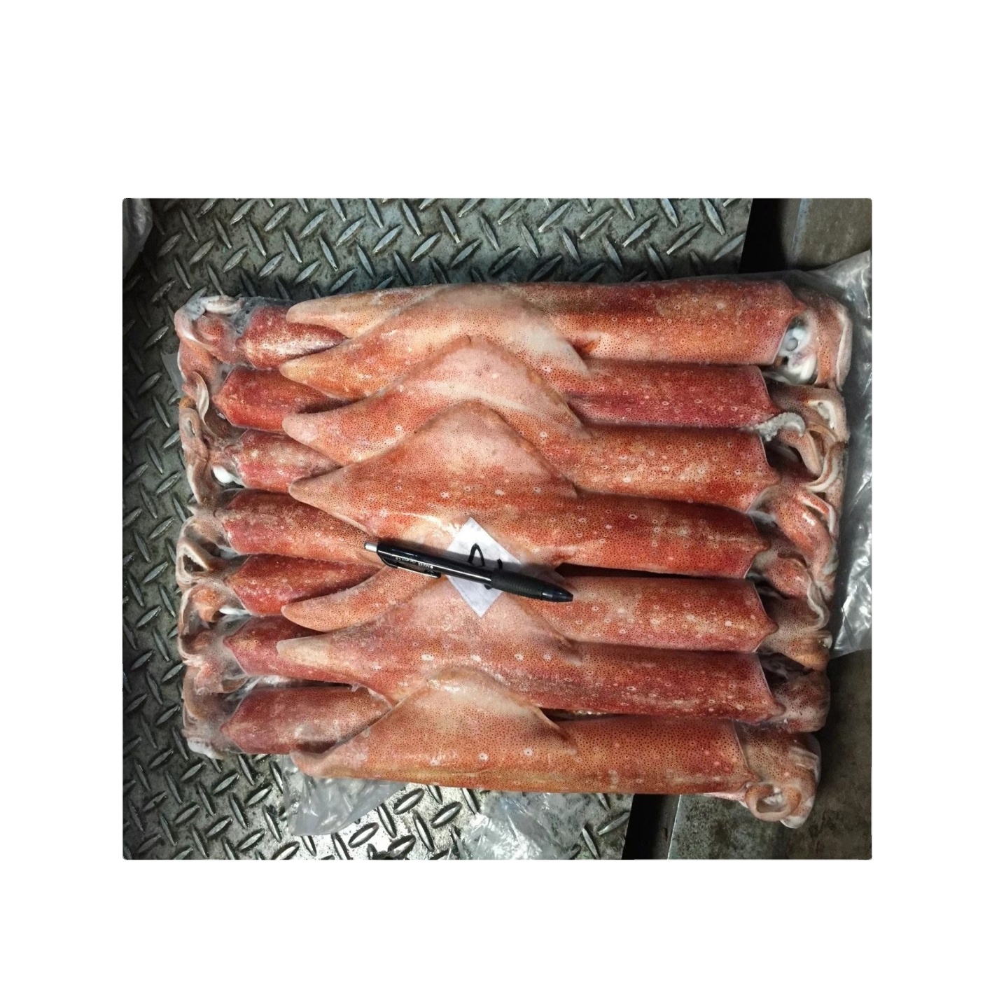 Замороженный красный кальмар lолиго, пищевой сорт Южной Африки, цельное круглое замороженное гигантское кальмаровое яйцо, Красное Белое замороженное