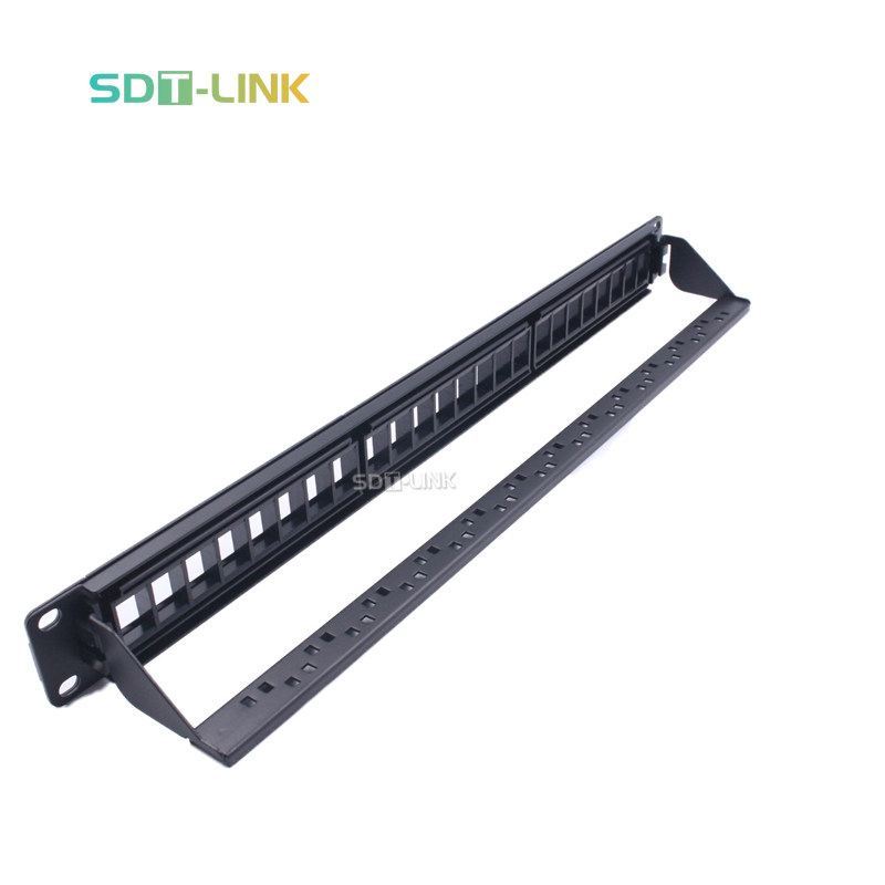 RJ45 FTP экранированный кабель кабельной сети 19 дюймов 1U 24 порт cat5/cat6 патч-панель СТП FTP CAT5/Cat6 rj45 патч-панель