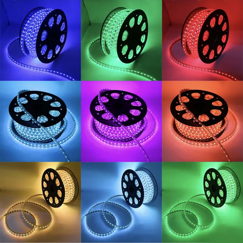 Christmas SMD 5050 Led strip light DC 12V 14.4W led rope light festival landscape for led neon flex flexible strip rope light