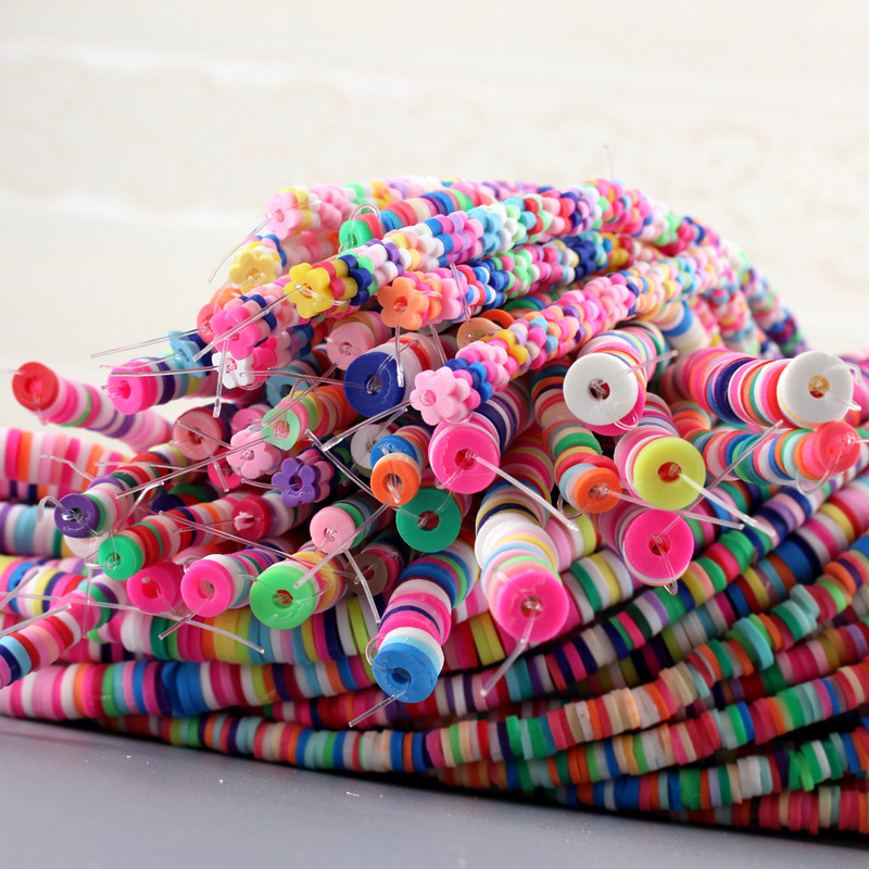 New arrival clay beads DIY colorful polymer clay beads for handmade jewelry making