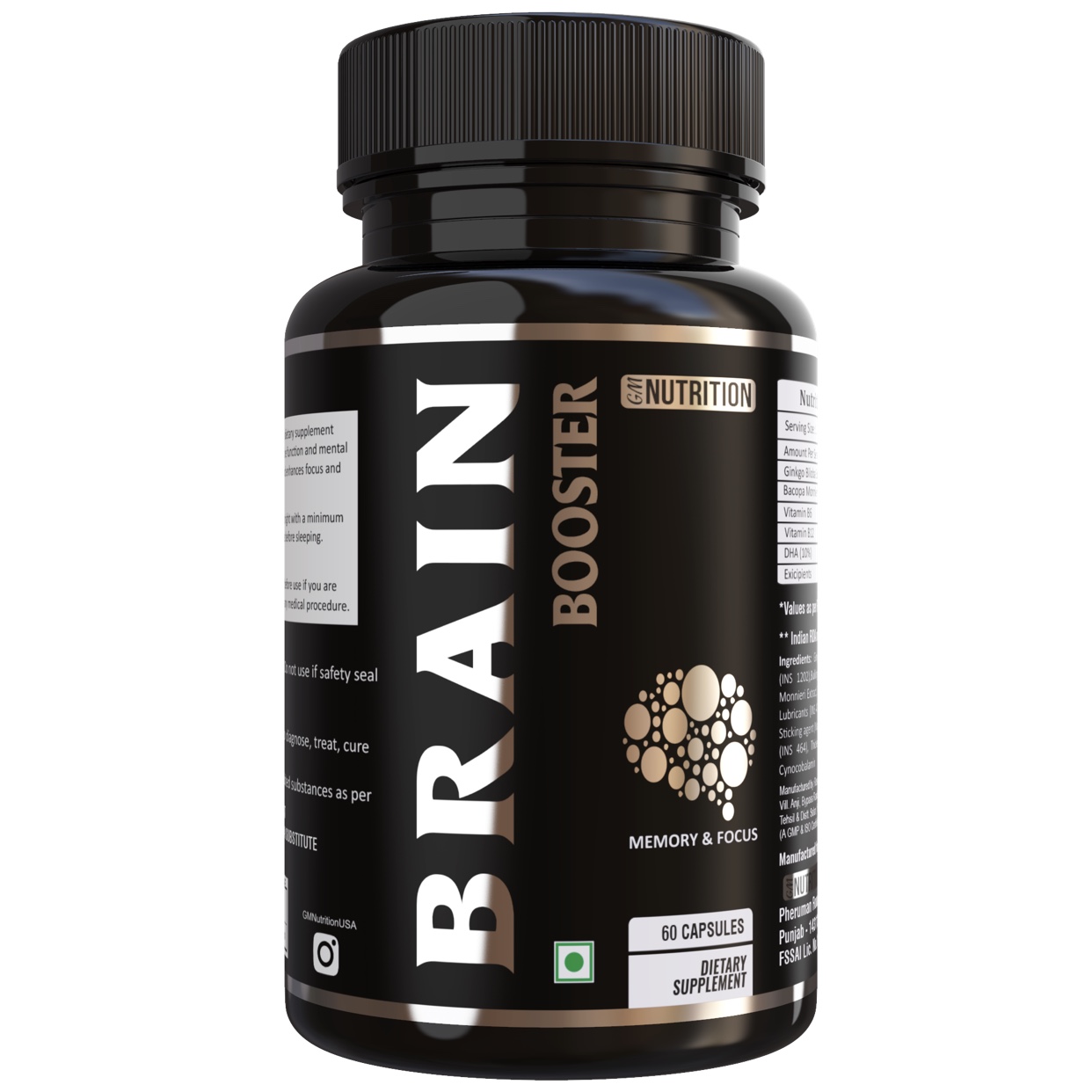 Lions Mane Mushroom Nootropics Brain Capsules for Memory Clarity and Focus brain supplement capsules