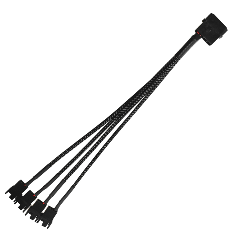 27 см 4pin IDE Molex до 4-порт 3Pin/4Pin разъем питания кулер вентилятор охлаждения адаптер кабель разветвитель питания для ПК чехол для ноутбука