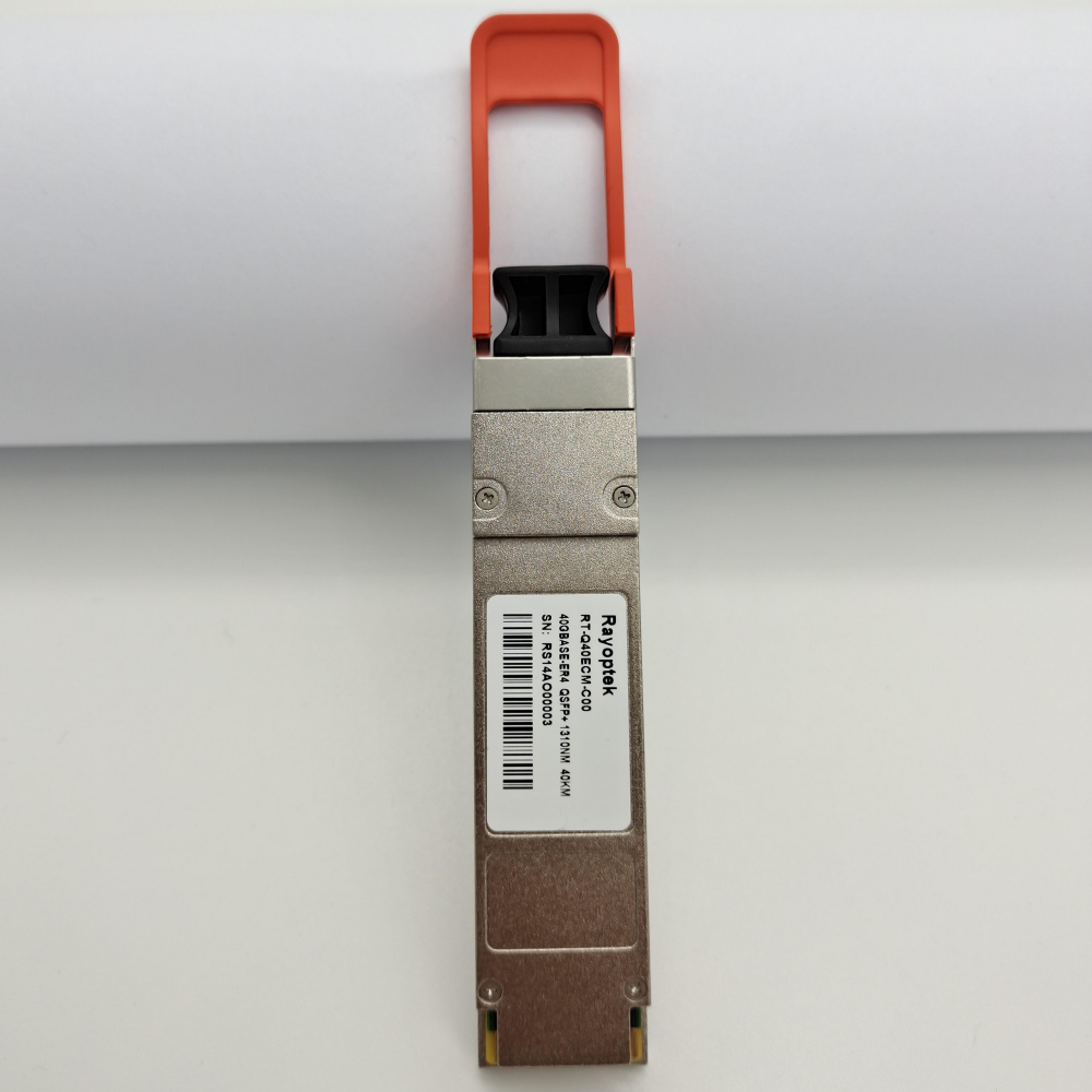 RT-F40ECM-C00 QSFP + 40G ER4 40 км 1270-1330nm музыкальная выходная мощность, преобразователь частот, волоконный оптический приемопередатчик