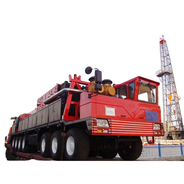 Api ZJ40 грузовая мобильная буровая установка для бурения нефтяных скважин, оборудование 4000 м для использования на нефтяных месторождениях с дизельным двигателем