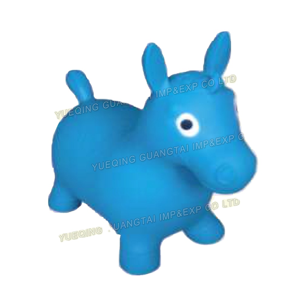 Updated animal inflatable toy jumping horse with non-toxic PVC material