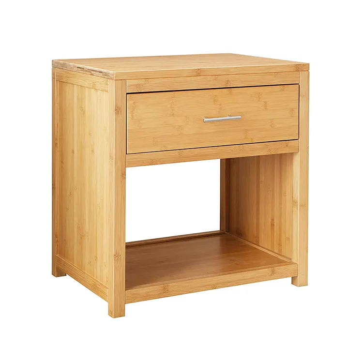 Various Good Quality Popular Modern Bamboo Wooden Bedside Table Home Furniture