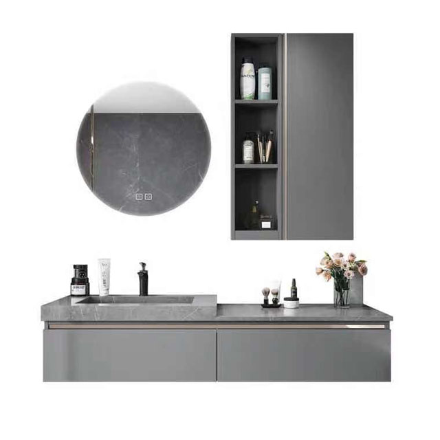 HZ Melamine Vanity bathroom cabinet Modern Simple design High quality customized Vanity cabinet
