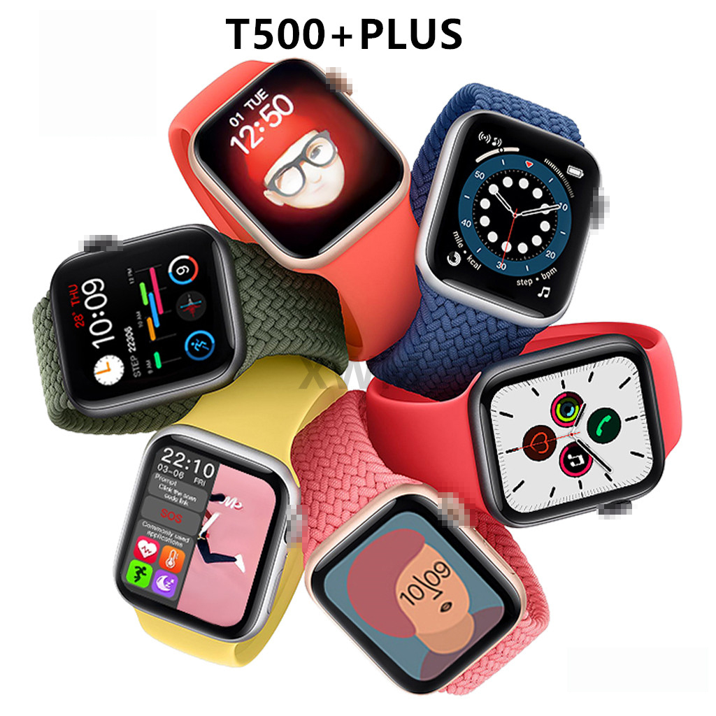 2021 оптовая продажа новейших продуктов T500 + плюс Смарт-часы Hi-watch Bt 3,0 + 4,0 BT вызов игра 1,75 дюйма полный сенсорный экран T500