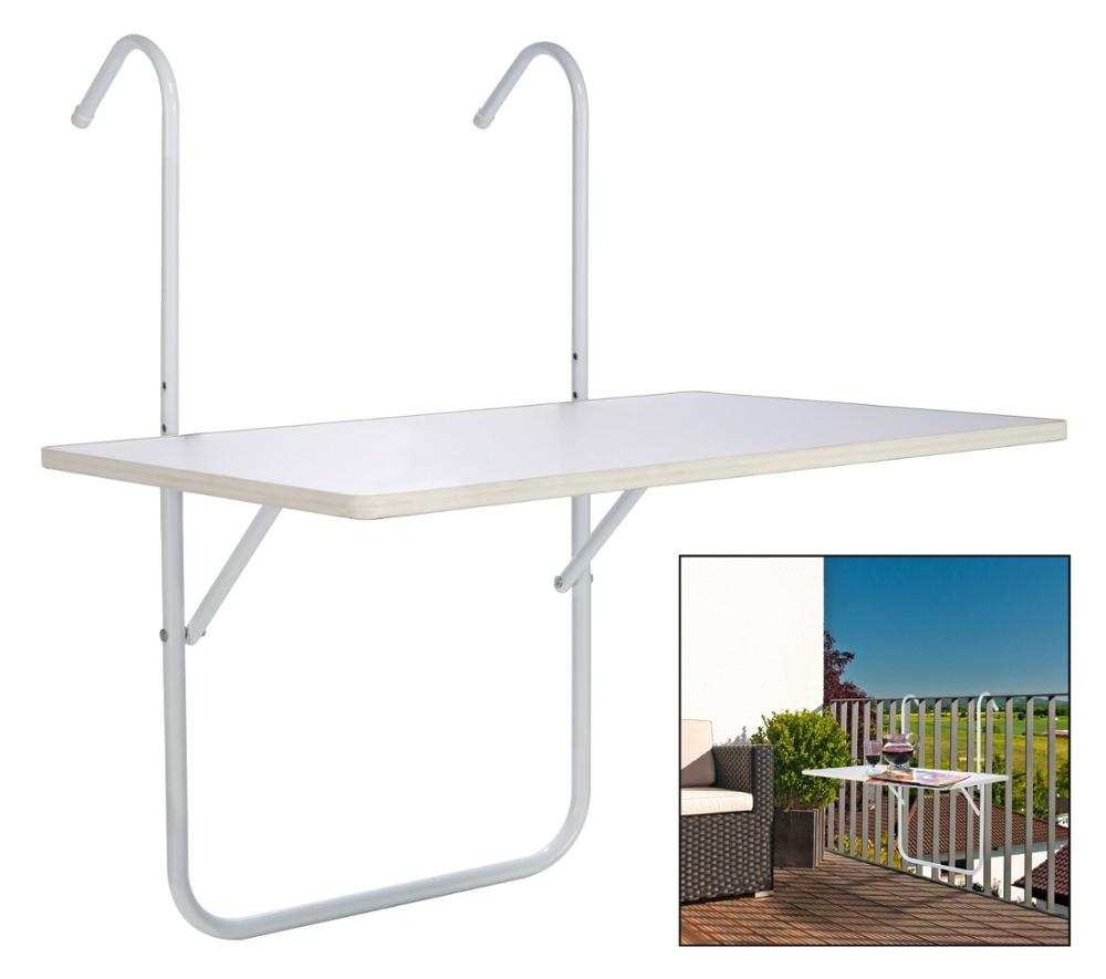 Hanging Balcony Folding Table Balcony Railing Table Adjustable Outdool Balcony Hanging Table
