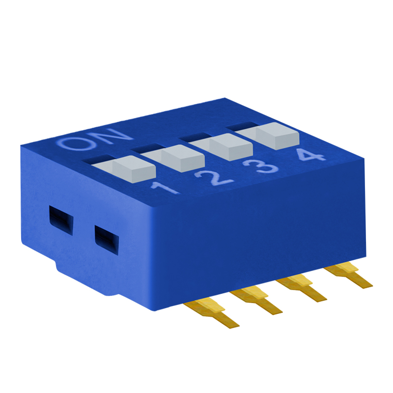 High quality and high sensitivity 25mA 24VDC DIP Switch with 4 Position