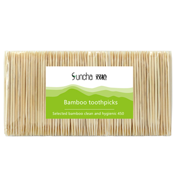 Custom Environmental Protection Disposable Bamboo Toothpick Double-headed Fine Toothpick