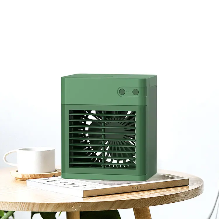 2021 New Rechargeable Portable Mini Air Conditioner Fan Personal Desktop Air Cooler Fan for Home Office