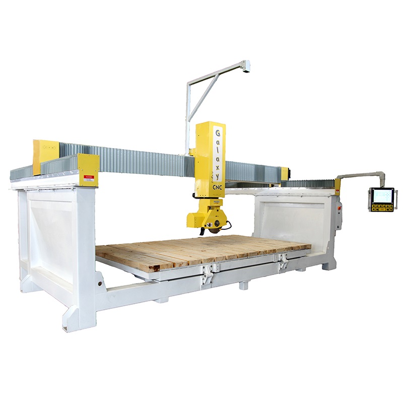 Galaxy 7.5kw 5 axis cnc CAD вход каменная кварцевая раковина резки пила для резки камня машина