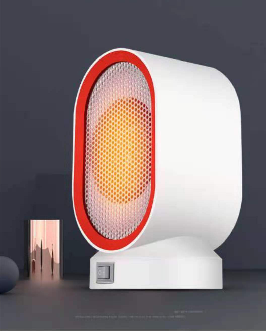 Mini Home Stand Electric Quartz Heate Fast Heating yoga Electric Room Desktop bladeless mini Fan Heater