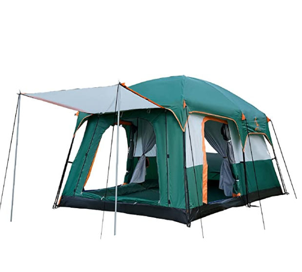 8-10 Person Big Camping Tent Waterproof 2 Bedrooms Big Size Travel Tent Outdoor Camping Tent For Family