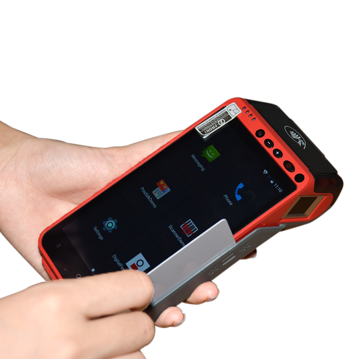 Магнитный Смарт бесконтактный кард-ридер NFC Сенсорный Экран Android Pos терминал с принтером HCC-Z100C