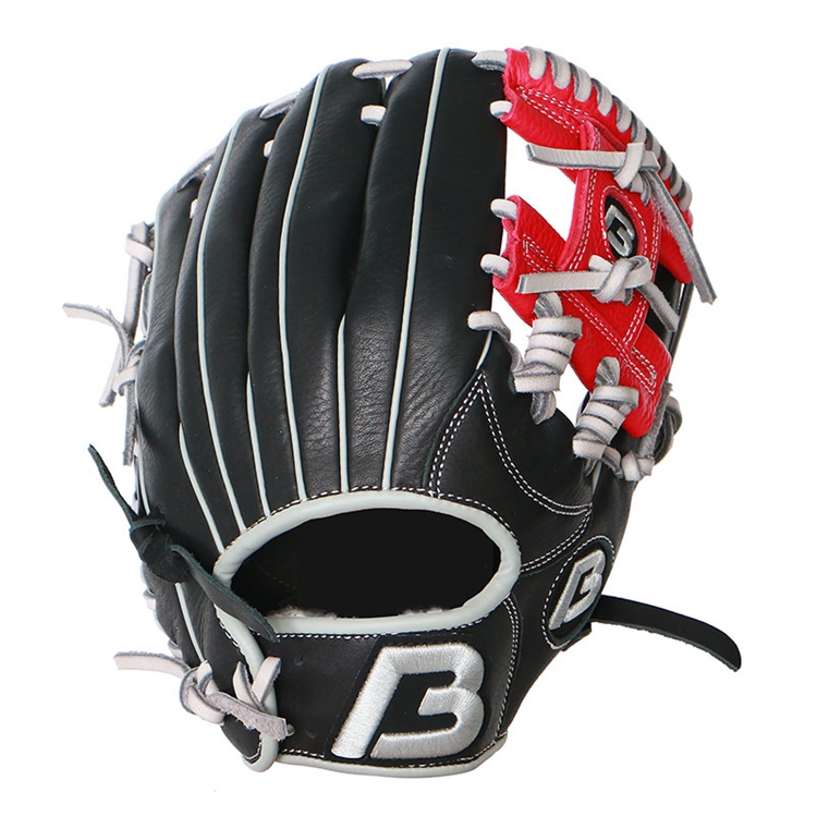 China Yiwu Professional Infield Japanese Kip Leather Custom Baseball Batting Mitten