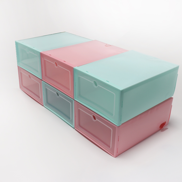 Clear Racks Space Saving Sneaker Men and Women Plastic Containers Shoe Rack Storage for Footwear Organization