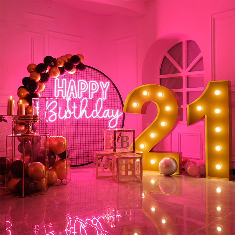 Birthday Party supplies background wall creative design wedding The Balloon Is Filled With BoardNumber For Party Decoration