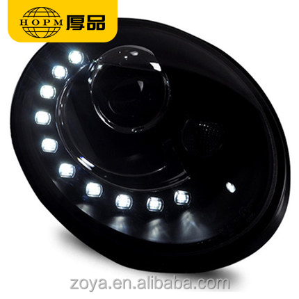 Headlight assembly lens LED tear-eye conversion xenon light tuning light for 98-05/09-12 models Beetle