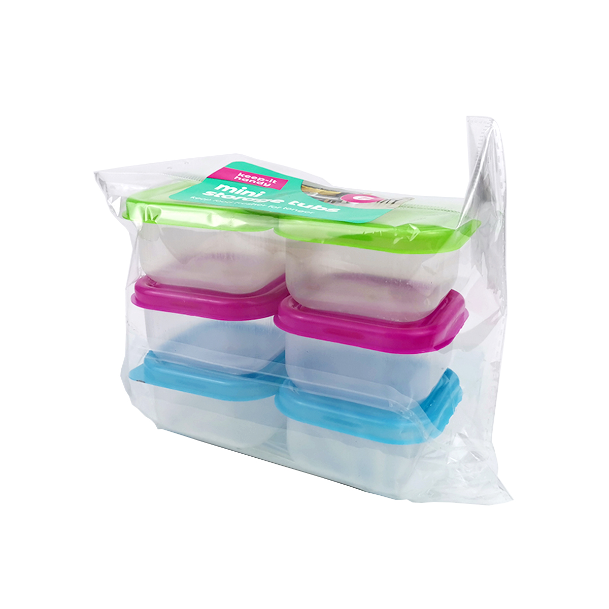 good selling 6pc colored plastic mini storage cube for kitchen