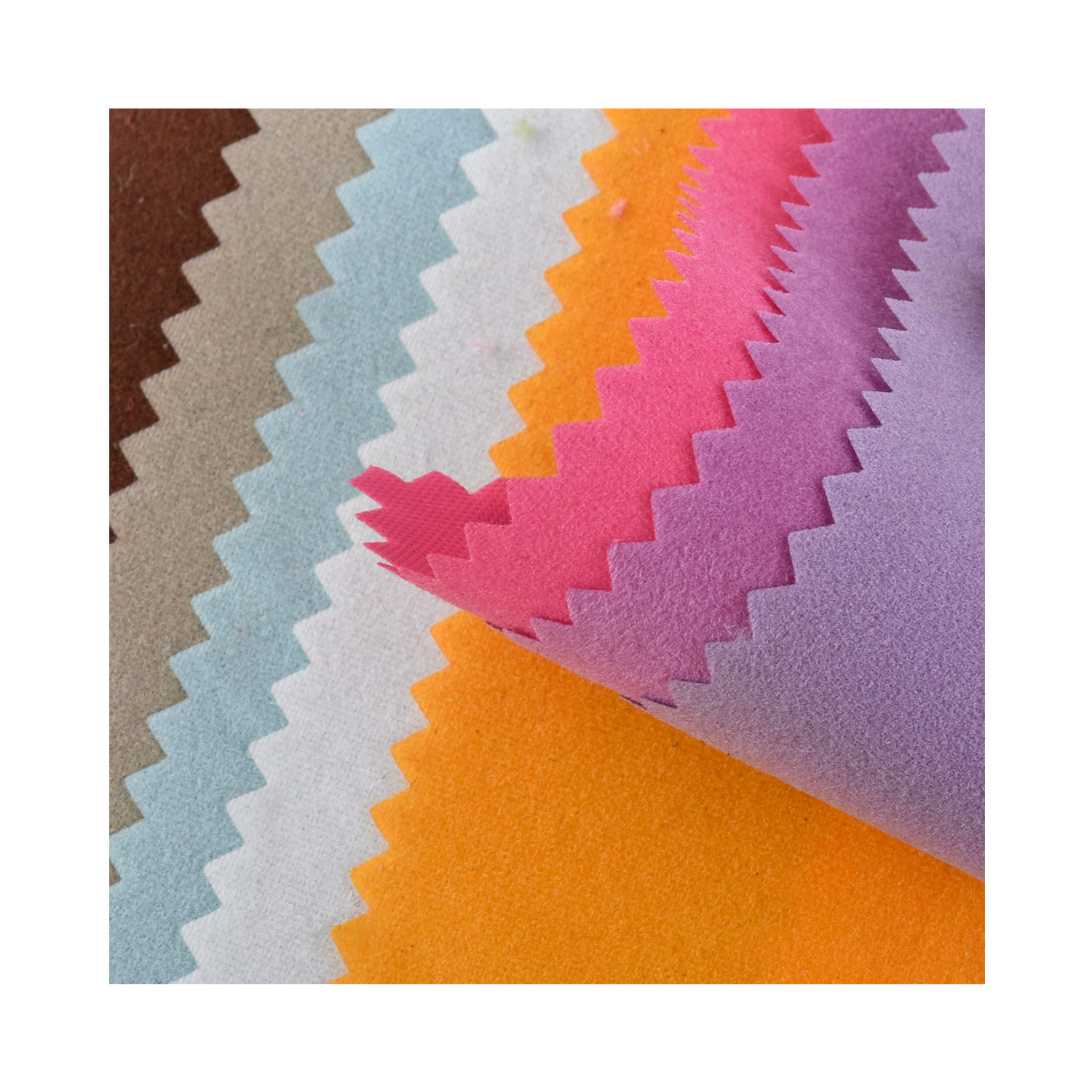 2024 Hot recyclable flocking fabric interior decoration wholesale flocking textile processing and packaging flannelette fabric