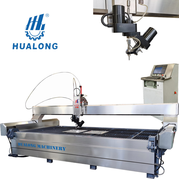 HUALONG stonemachinery HLWJ-4020 5 Axis CNC машина для резки водоструйного камня для мрамора гранита керамической плитки