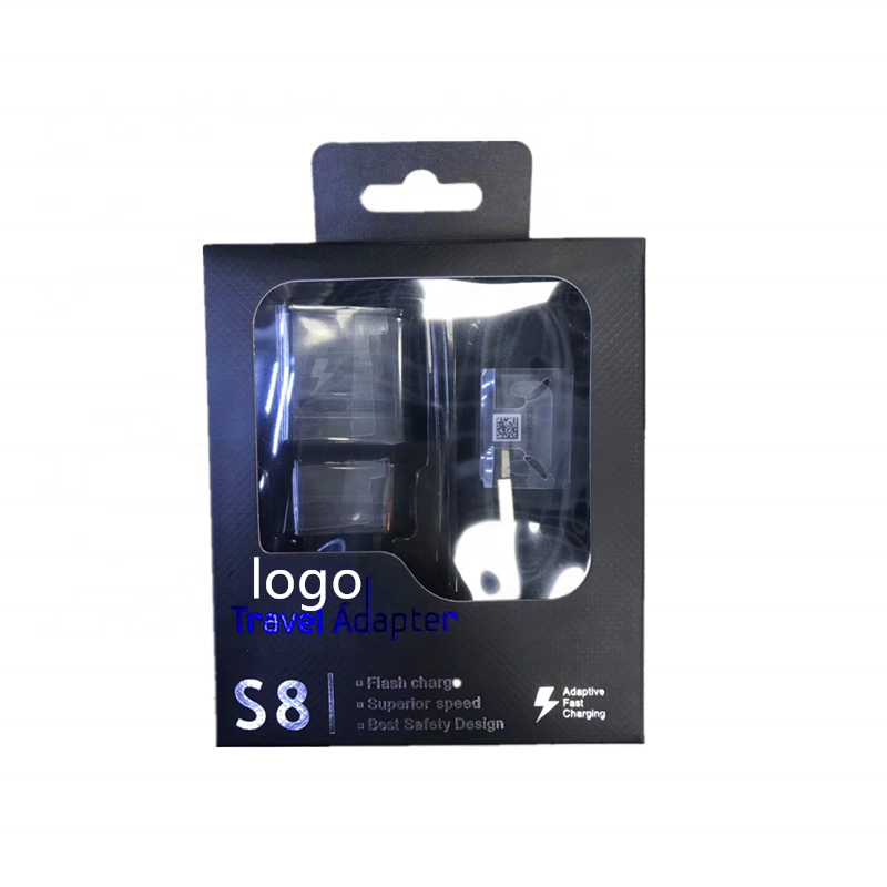 2в1 USB зарядное устройство адаптер с Usb кабелем типа C для S8 Адаптивное быстрое зарядное устройство USB для samsung Galaxy S8 S9 Note 9 Fast C