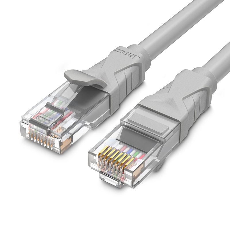 Кабель Jasoz, серый, бескислородный, медный, Ethernet, 28AWG, 4 витых пары, Utp Cat5e, кабель с соединительным сердечником