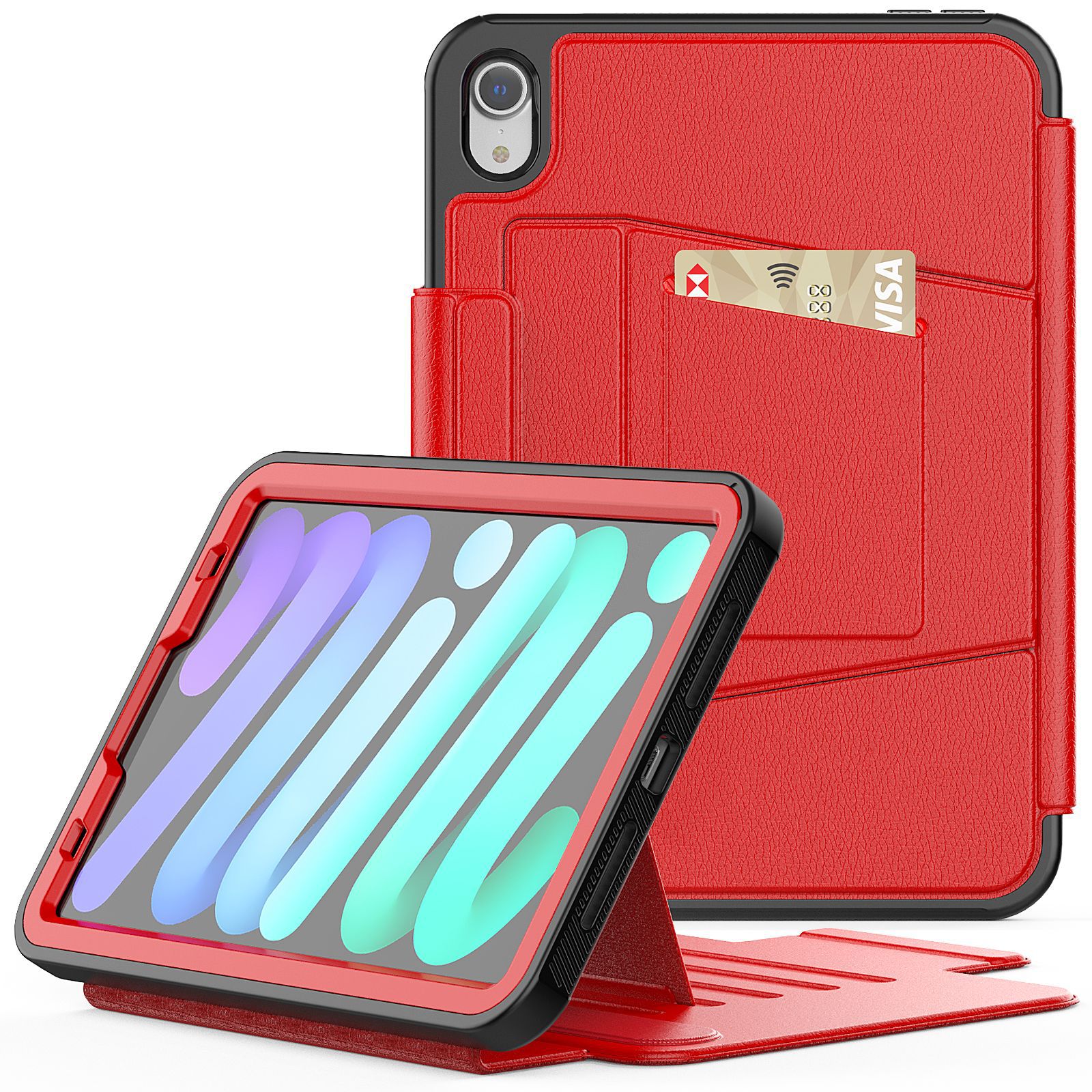 8.3 inch Smart Dual Card Folding Stand Magnetic Stand For iPad mini6 tablet case